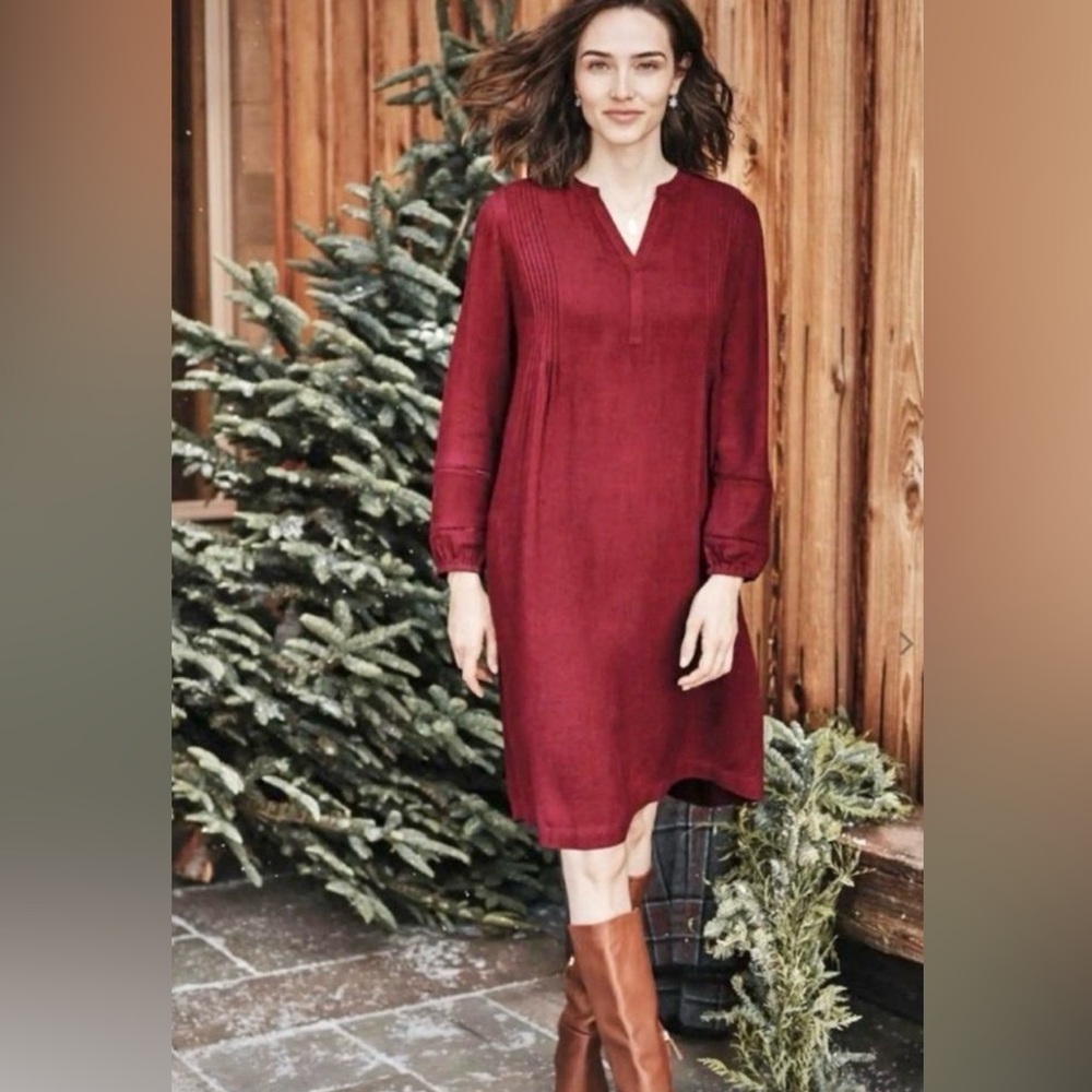 JJill Pin Tucked Dress